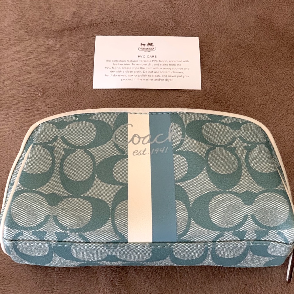 Coach Leather Clutch/Cosmetic bag